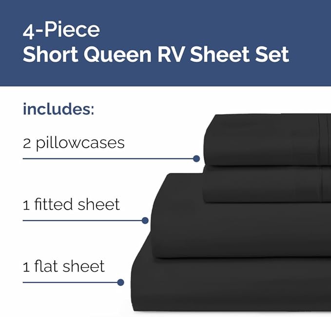 RV Short Queen Sheet Set 60 X 75 - Image 2