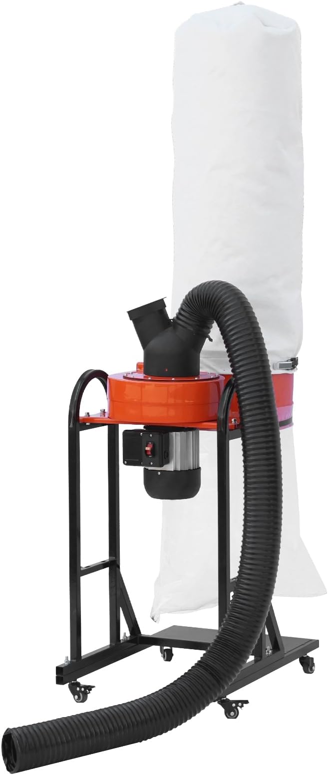 VEVOR 1.5 HP Dust Collector, 716 CFM, Portable Vortex Dust Collector, - Image 12