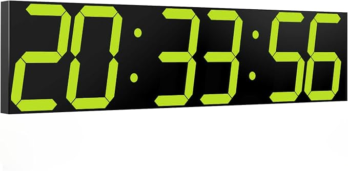 CHKOSDA Digital Wall Clock, Oversize Digital Clock by CHKOSDA