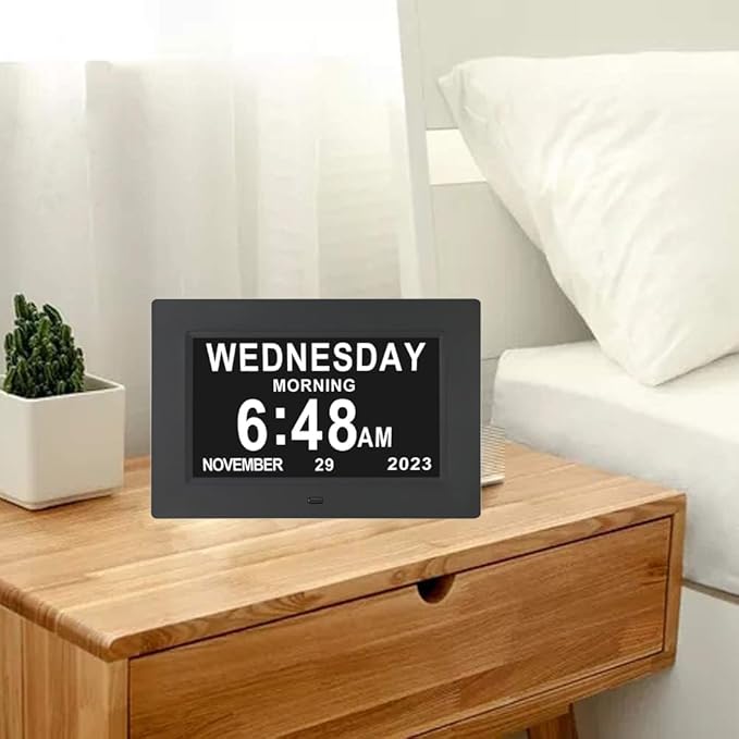 ybest 7 Inch Extra Large Day Date Time Digital Day Calendar Clock - Image 6
