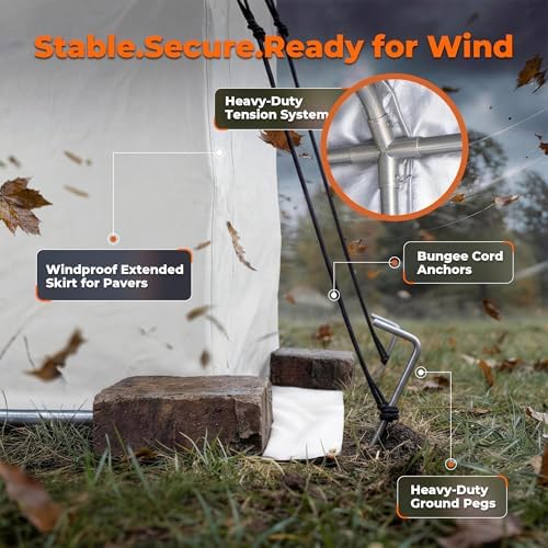 flamaker small portable shed bike tent 420d oxford, side view