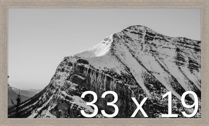 Frame It Easy 33 x 19 Rustic Gray Wood Frame by FrameItEasy