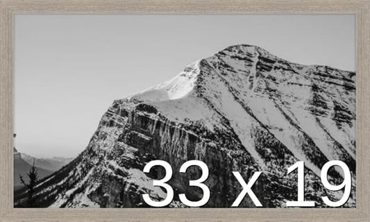 Frame It Easy 33 x 19 Rustic Gray Wood Frame by FrameItEasy