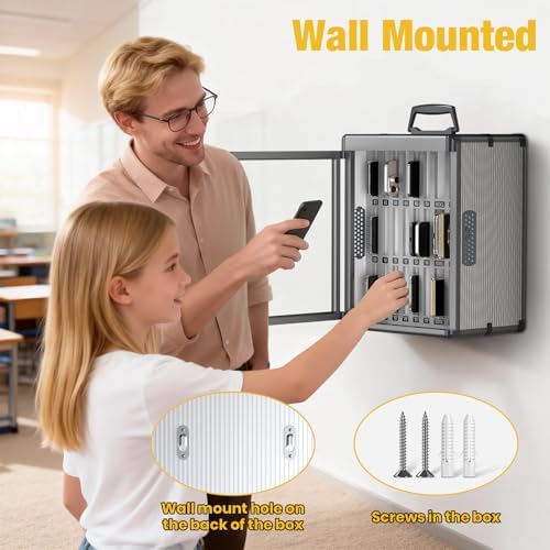 glosen 24 slots cell phone storage locker for, package contents
