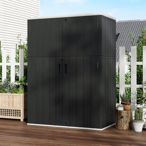mrosaa vertical outdoor storage cabinets,plastic sheds&outdoor storage with shown in use