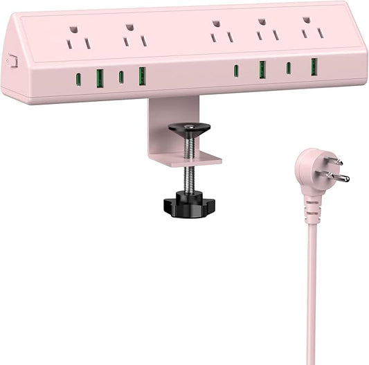 Jgstkcity Desk Clamp Power Strip, 45W Fast Charging Station, 4 USB-C, 4 USB-A by Jgstkcity