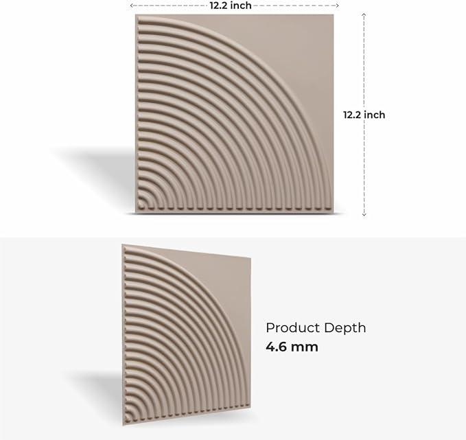 From Plain To Beautiful In Hours 9002 Arc Swell PVC 12 in x 12 in Peel and - Image 2