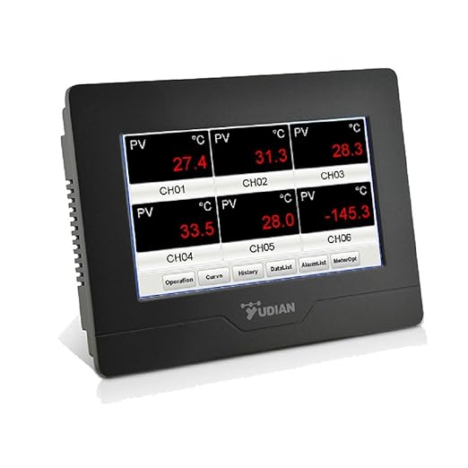 7-Inch Touch Screen 6-Zone Temperature Indicator/Panel Meter - Image 3
