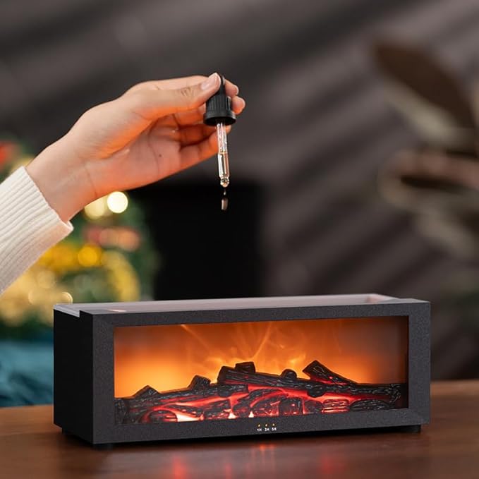Essential Oil Diffuser, Fireplace Flame Oil Diffuser - Image 5
