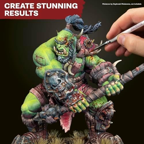 The Army Painter, Warpaints Fanatic Mega Set Combo, 50 x 18 ml | Painting Set incl. Skin Tones, Metallics, Effects, Washes, 1 Free Paint Station & 2 Brushes - Model Paint for Warhammer & Dnd