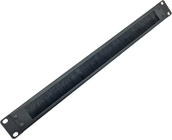 Jingchengmei 2 Pack-1U Brush Panel 19-inch Rack Mount Disassembled Cable - Image 3