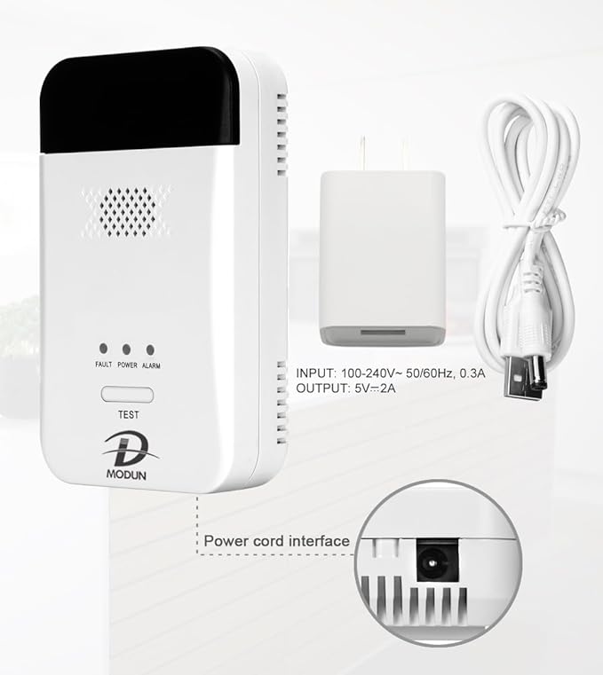 MODUN D Gas Detector for Home, Natural Gas|LPG|Coal Gas Leak Detector Alarm - Image 4