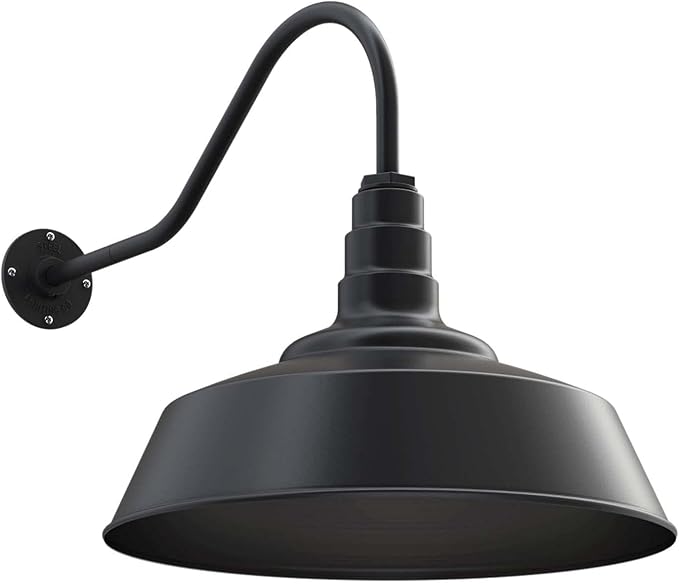 Steel Lighting Co. Large Outdoor Barn Light | Gooseneck Light Fixture | Made in by SteelLightingCo
