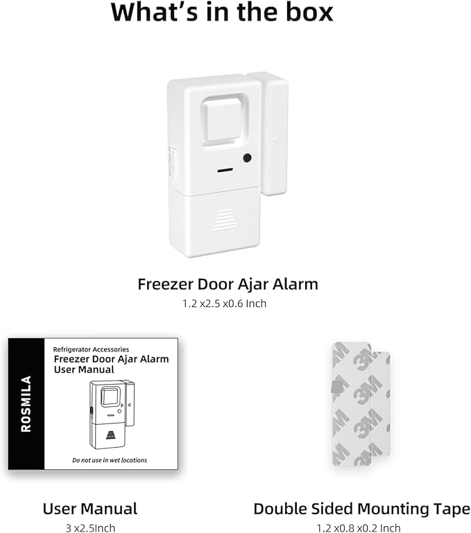 Freezer Door Alarm 1 Pack, Refrigerator Door Alarm When Left Open, Close Door - Image 7