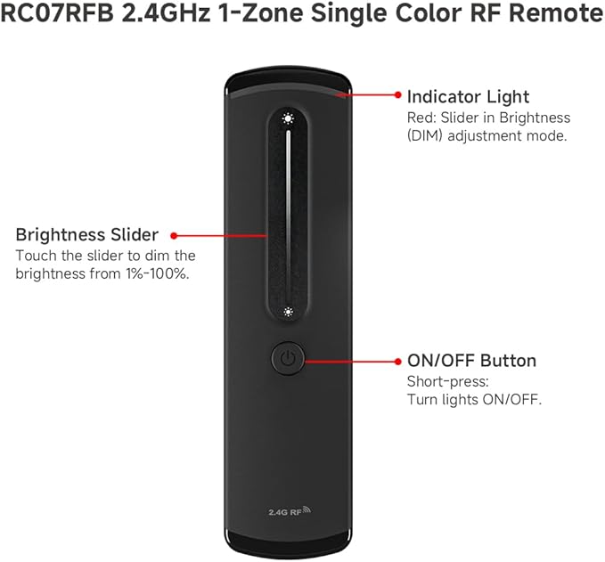 BTF-LIGHTING RF 2.4GHz Wireless Remote RC07RFB & C01W 2.4GHz Tuya WiFi - Image 2