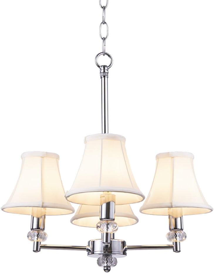 Wellmet Chandelier Shades, ONLY FOR CANDELABRA BULBS, Clip-on Fitter Lamp Shades, 3" X 6" X 5", 6 pcs Set (Pack of 2)