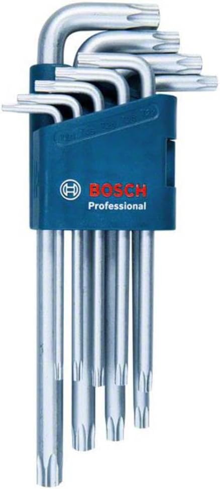 Bosch Professional 9-piece TORX angle screwdriver set (10.0–50.0 mm)