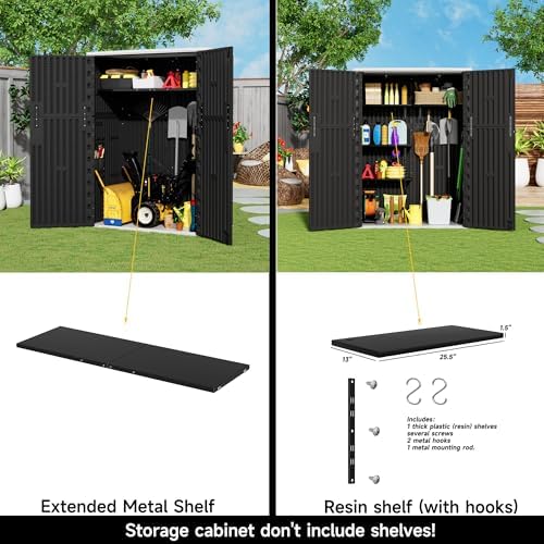 mrosaa vertical outdoor storage cabinets,plastic sheds&outdoor storage with showing dimensions