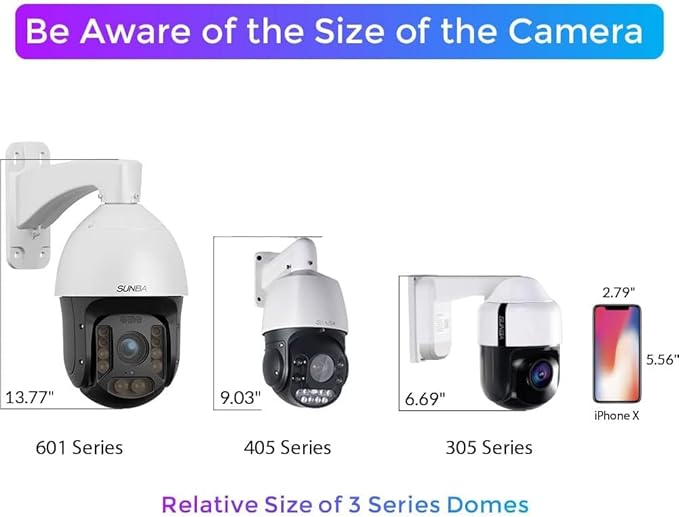 SUNBA Outdoor PTZ Analog Camera, 22X Optical Zoom, 960H CCTV Security Dome - Image 5