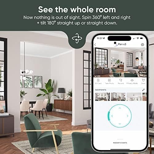WYZE Cam Pan v3, Indoor/Outdoor IP65-Rated 1080p Pan/Tilt/Zoom Wi-Fi Smart Home - Image 7