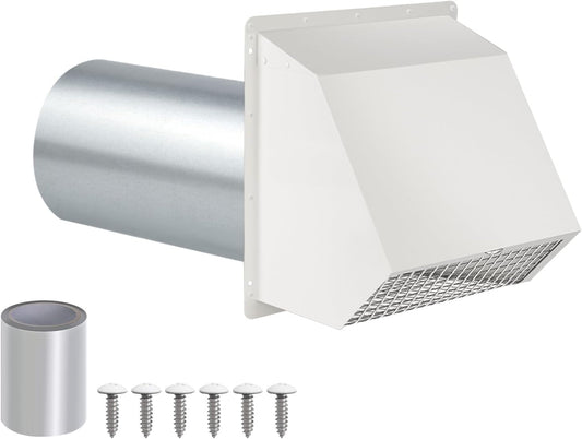 3 Inch Dryer Vent Cover Outside, Wall Vent Cover, Outdoor Dryer Exhaust Vent
