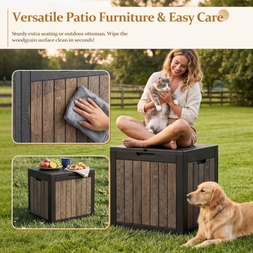 efu outdoor storage deck box (55 gallon, gen, package contents