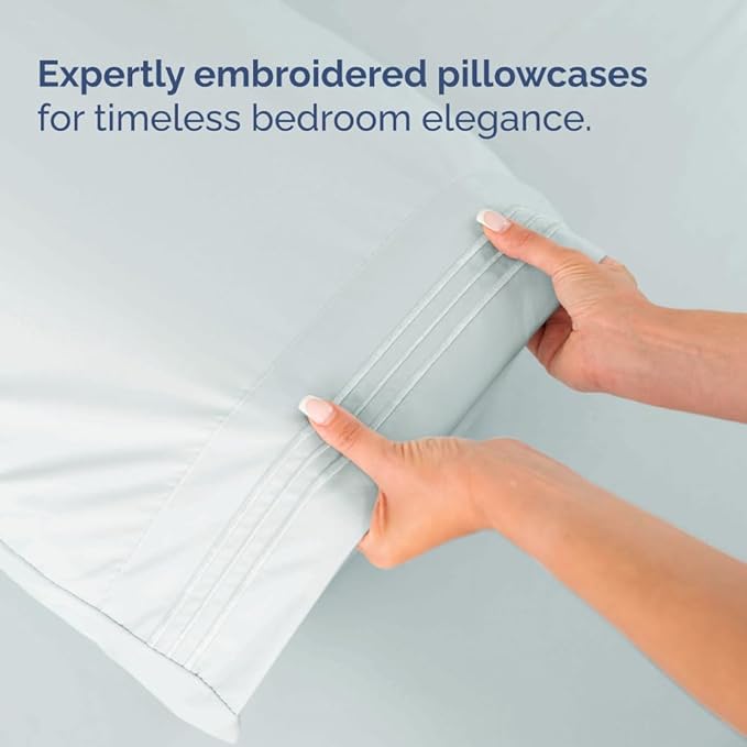 Split Head King Sheet Set – 4 Piece Flex Split Top King Sheets - Image 7