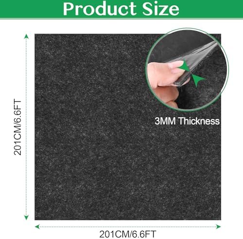 tolanbbt outdoor storage shed floor mat, 6.6 x shown in use