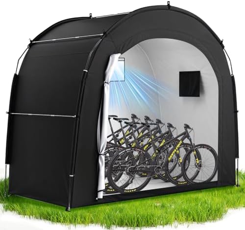 housolution bike storage tent shed for 5bikes, outdoor, view 9