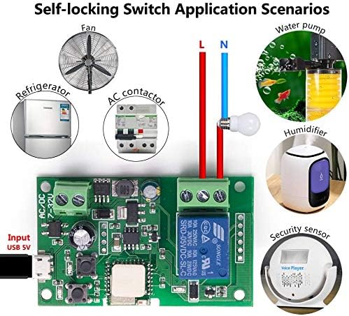 Newgoal wireless jog relay momentary/self-locking switch module DIY smart home - Image 3