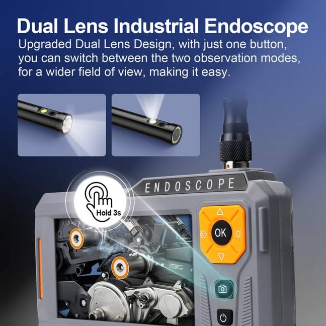 5‘’ Dual Lens Endoscope Camera - Image 3