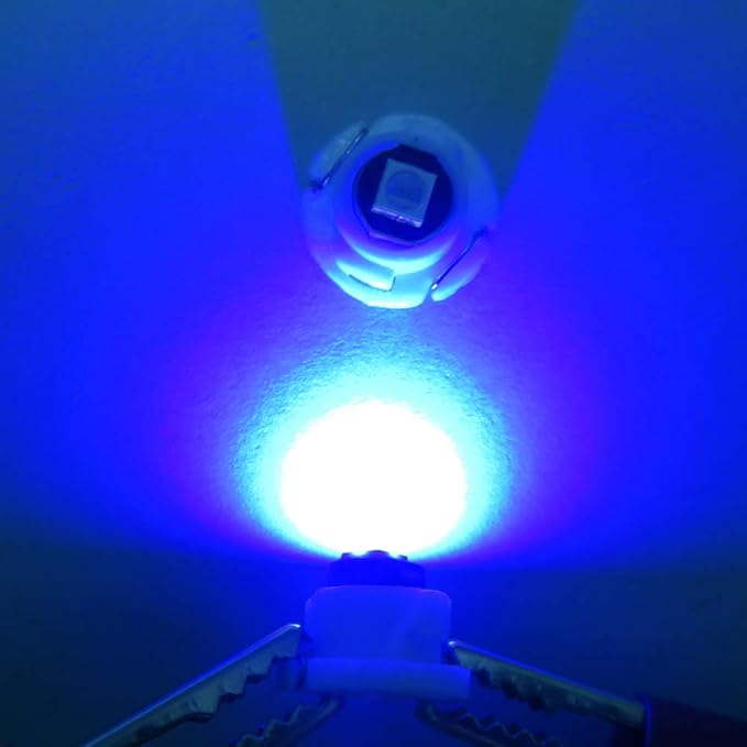 WLJH Blue Dash Indicator Light A/C Climate Control Heater Switch Led Bulbs Kit - Image 2