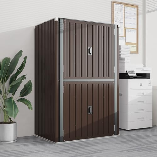 aecojoy outdoor storage cabinet waterproof, 70'' large vertical showing dimensions