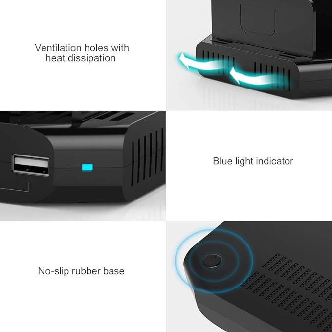 Alxum 60W 10 Port USB Charging Station Multiple Charger Station, USB Organizer - Image 7