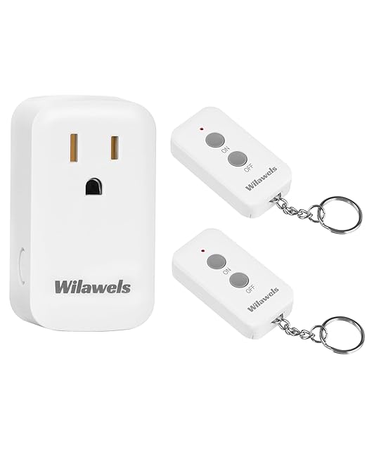 Remote Control Outlet Plug, WILAWELS Wireless Light Switch, On Off Remote by Wilawels