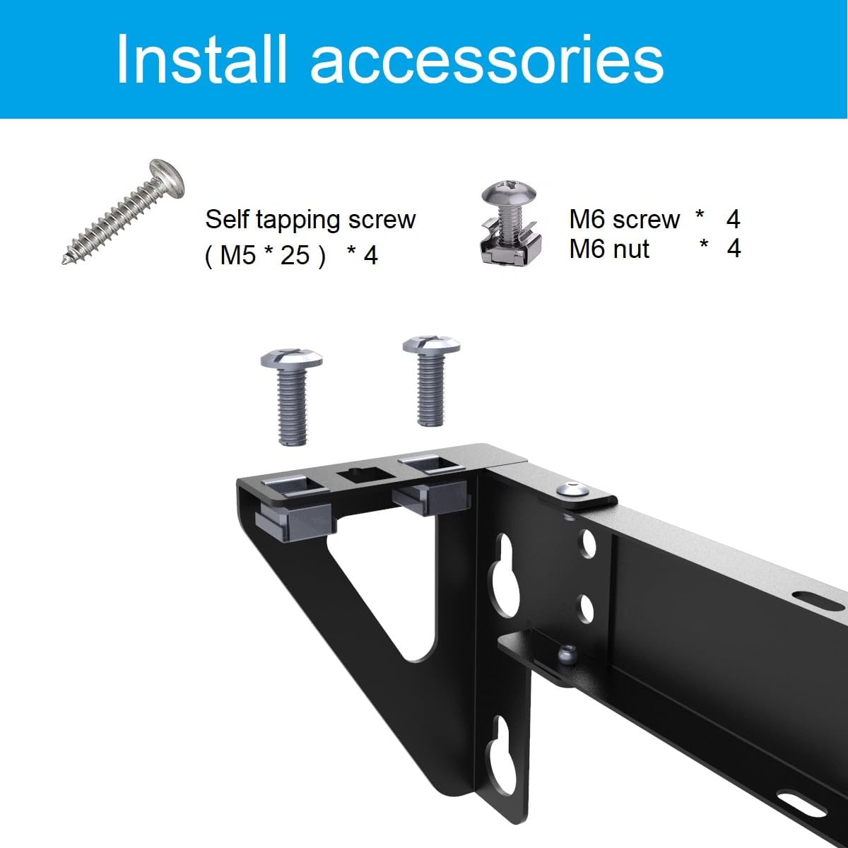 1U Vertical Wall Mount Rack - Steel Vertical Patch Panel Mounting Bracket for 19 inch Networking Equipments (Pack of 2)