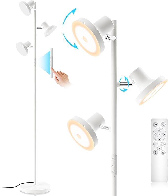 SIBRILLE 36W LED Tree Floor Lamp, Modern Dimmable Standing Lamp by SIBRILLE