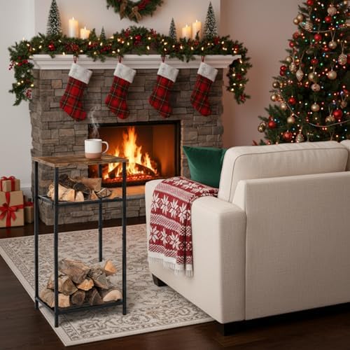 2-tier 32 inch firewood rack log holder indoor, package contents