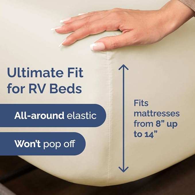 RV Short Queen Sheet Set 60 X 75 - Image 3