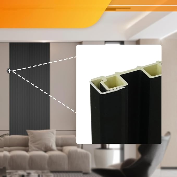 OUZUGIE 8-Pack 57 Inches, WPC Slat Wall Panel Trim, Corner Guard - Image 3