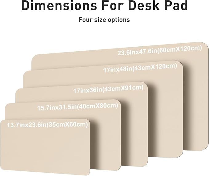Aothia Faux Leather Desk Mat – Large Mouse Pad, Non-Slip PU Leather Blotter - Image 5