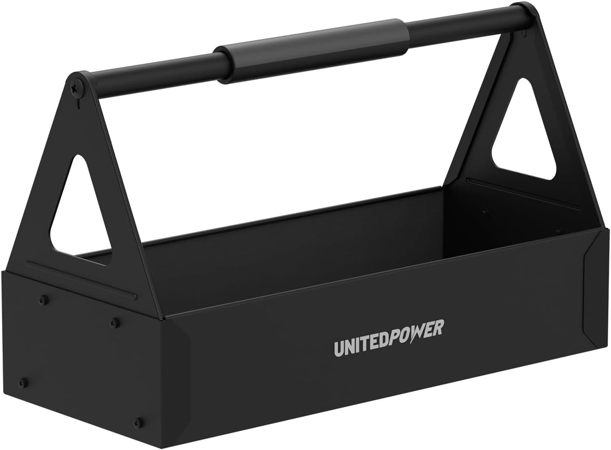 unitedpower handy tool box, portable metal tote tray, main product view