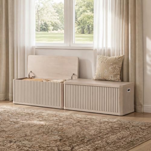 sicotas storage bench 80.4" wide shoe bench with, front angle view