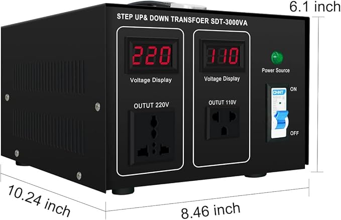 Step Down/Up Transformer 220v to 110v, 3000W Voltage Converter 110 to 220 120v - Image 6