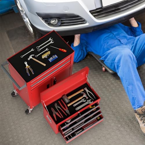 ergomaster large rolling tool-chest with 6 drawers heavy on a desk or shelf