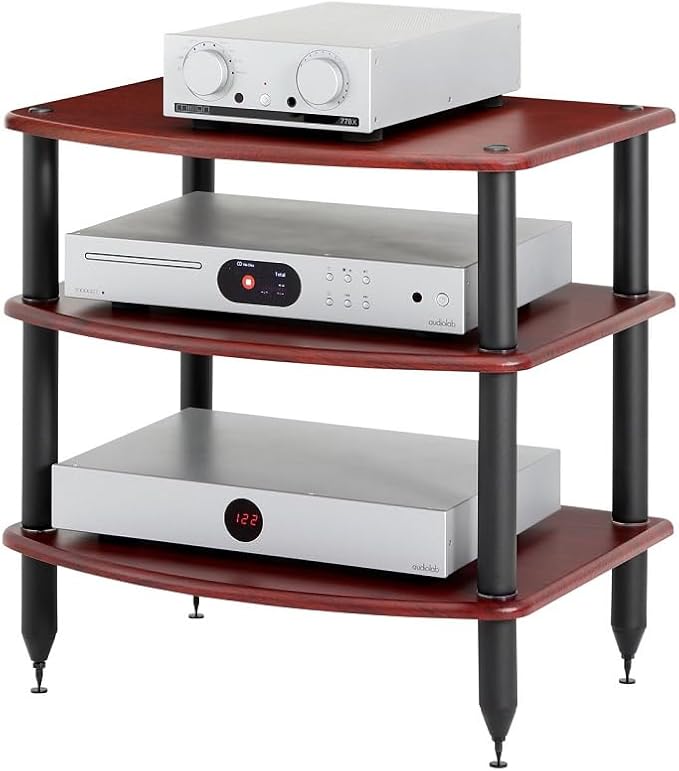 Pangea Audio Vulcan Three Shelf Audio Stereo Rack, Media Stand, and Components - Image 5