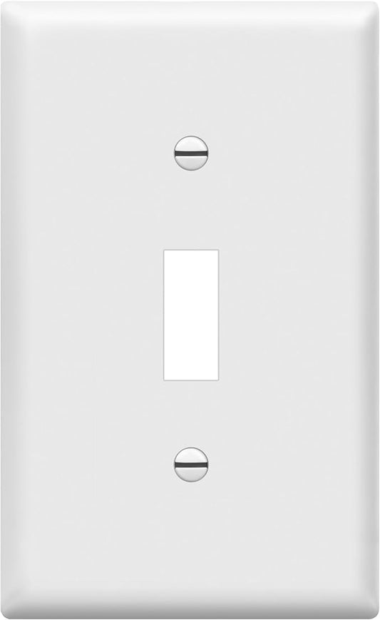 ENERLITES Toggle Light Switch Wall Plate, Gloss Finish, Size 1-Gang 4.50" x by Enerlites