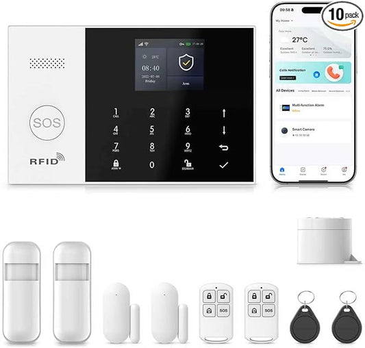 Alarm System for Home Security, for Smart Life or Tuya, Auto Alarm Dial by PGST