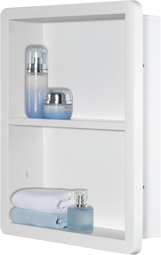 Shower Niche 14x18, Recessed Medicine Cabinet Without Mirror, 304 Stainless by MedicineCabinetsMirrors
