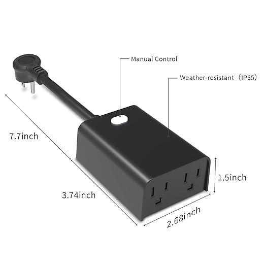 Minoston Outdoor Smart Plug, Wi-Fi Plugs Outlet - Image 7